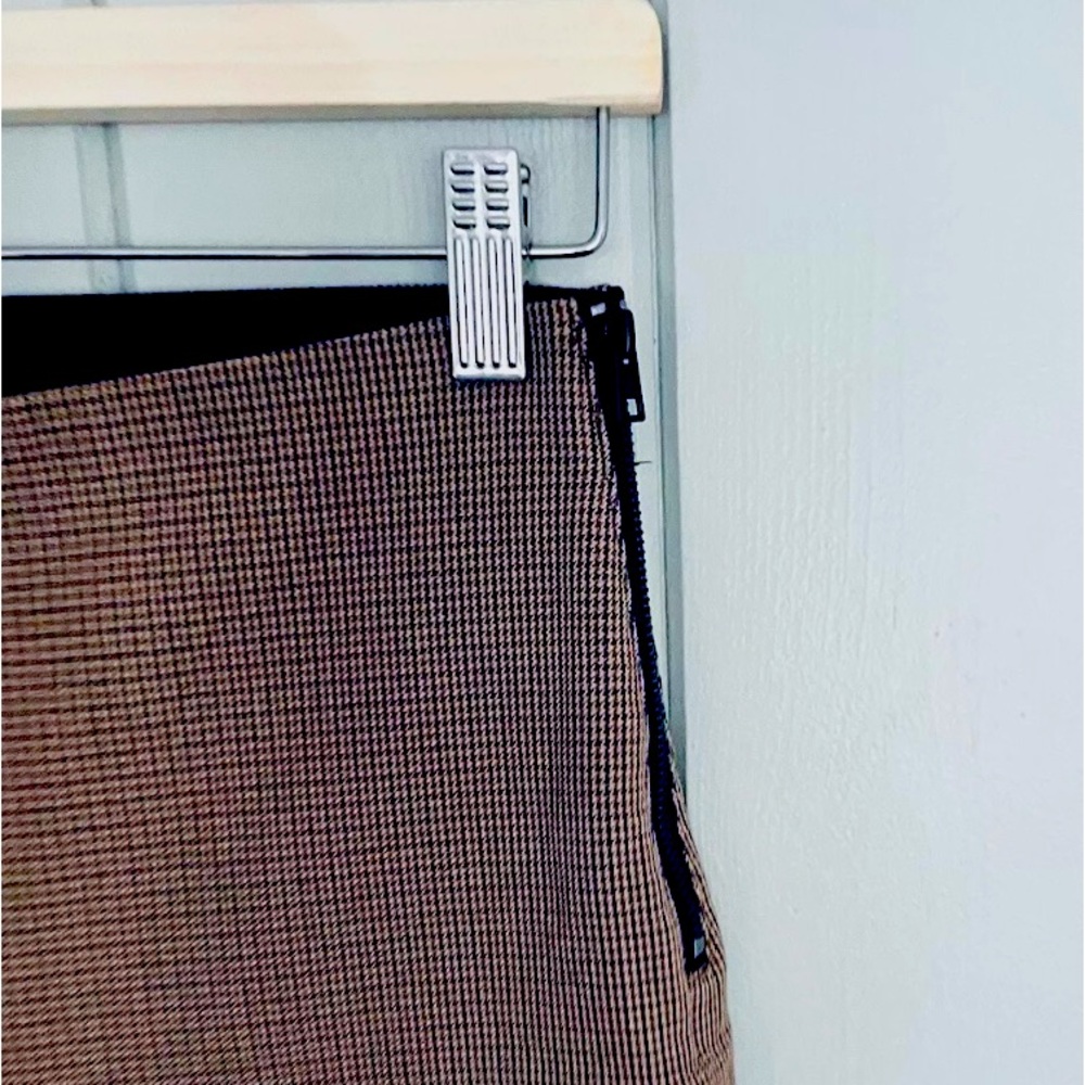 Everlane Stretch Cotton Ponte Pants in brown herringbone - size 2